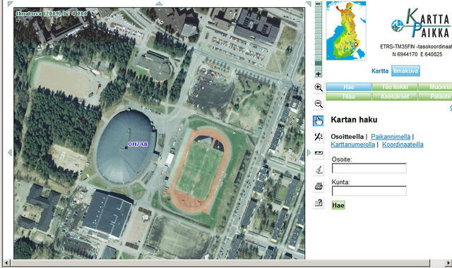 SciFest Arena karttapaikka