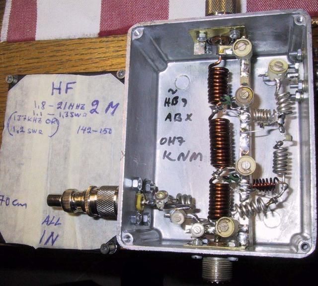 Eikan 70 cm - 2 m - HF alle 21 MHz plekseri