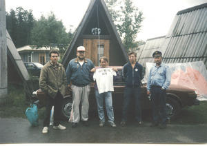 Leirialueen porukkaa