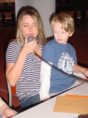 Young lady Minna and her harmonic on HF