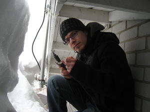 Jussi OH7FQQ juottamassa