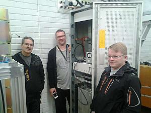 Viimeistelya Vesa OH7XI, Teme OH7T ja Matti OH7FQP